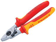 Knipex KPX9526165 - Cable Shears Return Spring VDE Certified Grip 165 mm