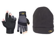Kuny's KUNFLGLOVE - PK4015 Fingerless Gloves + Beanie Hat
