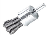 Lessmann LES453278 - Knot End Brush With Shank 19mm x 0.35 Steel Wire