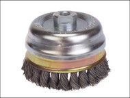 Lessmann LES486217 - Knot Cup Brush 100mm M14 x 0.50 Steel Wire*