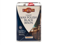 Liberon LIBBBLWCL5L - Liquid Wax Polish Black Bison Clear 5 Litre