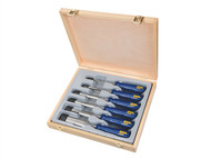 IRWIN Marples MAR444S6 - M444 Bevel Edge Chisel Blue Chip Handle Set 6: 6, 10, 13, 19, 25 & 32mm