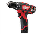 Milwaukee MILM12BPD2 - M12 BPD-202C Cordless Percussion Drill 12 Volt 2 x 2.0Ah Li-Ion