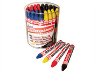 Markal MKL96081 - Builders Marker Red/Yellow/Blue/Black Tub 48