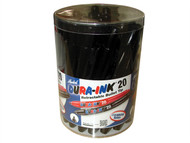 Markal MKL96577 - Dura-Ink 20 Retractable Black Tub 24 Piece