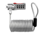 Master Lock MLK2120E - Combi Computer Cable Lock 1.8m x 5mm