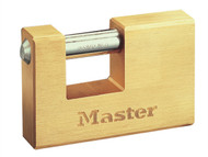 Master Lock MLK606 - Rectangular 63mm Solid Brass Body Shutter Padlock