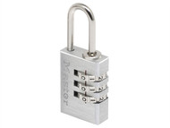 Master Lock MLK7620 - Aluminium 20mm 3-Digit Combination Padlock