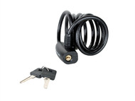 Master Lock MLK8126E - Black Self Coiling Keyed Cable 1.8m x 8mm