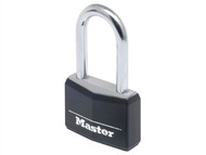 Master Lock MLK9150BLKLH - Aluminium Black Vinyl Cover 50mm Padlock 4-Pin - 51mm Shackle