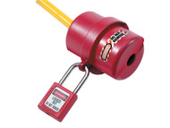 Master Lock MLKS487 - Lockout Electrical Plug Cover Small for 120 - 240 Volt.