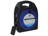 Masterplug MSTHBT20RCD - Cassette Reel 20 Metre 4 Socket 13A RCD & Thermal Cut-Out 240 Volt