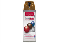 Plasti-kote PKT21108 - Twist & Spray Gloss Chestnut Brown 400ml