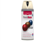Plasti-kote PKT22114 - Twist & Spray Satin Grey Beige 400ml