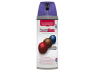 Plasti-kote PKT22116 - Twist & Spray Satin Sumptuous Purple 400ml