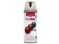 Plasti-kote PKT22123 - Twist & Spray Satin Warm Grey 400ml