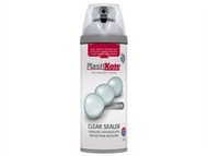 Plasti-kote PKT24001 - Twist & Spray Satin Clear Acrylic 400ml