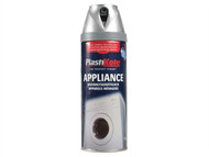Plasti-kote PKT26627 - Twist & Spray Appliance Enamel Satin Chrome 400ml