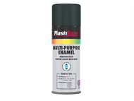 Plasti-kote PKT60101 - Multi Purpose Enamel Spray Paint Matt Black 400ml