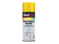 Plasti-kote PKT60109 - Multi Purpose Enamel Spray Paint Gloss Yellow 400ml