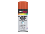 Plasti-kote PKT60110 - Multi Purpose Enamel Spray Paint Gloss Orange 400ml