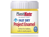Plasti-kote PKTB12W - Fast Dry Enamel Paint B12 Bottle Buttercup Yellow 59ml