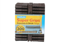 Plasplugs PLABP539 - BP 539 Solid Wall Super Grip Fix Brown (300)