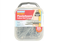 Plasplugs PLACF111 - CF 111 Standard Plasterboard Fixings Pack of 25