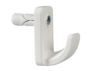 Plasplugs PLAHW124 - White Single Hollow Door Hook (1)