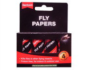 Rentokil RKLFF40 - Flypapers (Pack of 4)
