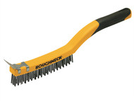 Roughneck ROU52032 - Stainless Steel Wire Brush Soft Grip 350mm (14in)