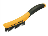 Roughneck ROU52044 - Shoe Handle Wire Brush Soft Grip 250mm (10in)