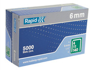 Rapid RPD1406B5 - 140/6 6mm Galvanised Staples Box of 5000