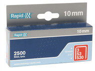 Rapid RPD5310B2500 - 53/10B 10mm Galvanised Staples Box 2500