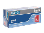 Rapid RPD538B5000 - 53/8B 8mm Galvanised Staples Box 5000