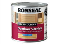 Ronseal RSLCCODVS250 - Crystal Clear Outdoor Varnish Satin 250ml