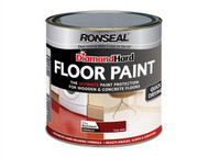Ronseal RSLDHFPTR25L - Diamond Hard Floor Paint Tile Red 2.5 Litre