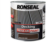 Ronseal RSLDRPEO25L - Decking Rescue Paint English Oak 2.5 Litre