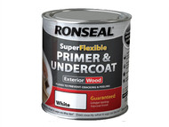 Ronseal RSLEWPWHI750 - Super Flexible Wood Primer & Undercoat White 750ml