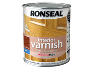 Ronseal RSLIVSMO750 - Interior Varnish Quick Dry Satin Medium Oak 750ml