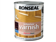Ronseal RSLIVSWN750 - Interior Varnish Quick Dry Satin Walnut 750ml