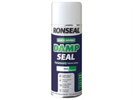 Ronseal RSLQDDSAW400 - Quick Dry Damp Seal Aerosol White 400ml