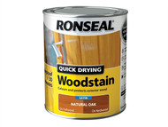 Ronseal RSLQDWSNO750 - Woodstain Quick Dry Satin Natural Oak 750ml