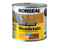 Ronseal RSLQDWSNP250 - Woodstain Quick Dry Satin Natural Pine 250ml