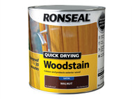 Ronseal RSLQDWSSW25L - Woodstain Quick Dry Satin Smoked Walnut 2.5 Litre