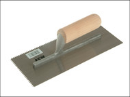 R.S.T. RST153DT - Notched Trowel 5mm V Notches Wooden Handle 11in x 4.1/2in