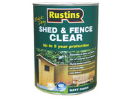 Rustins RUSECWP1L - Quick Dry Shed and Fence Clear Protector 1 Litre