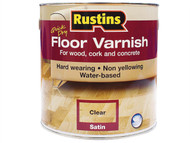 Rustins RUSQDFVS1L - Quick Dry Floor Varnish Satin 1 Litre