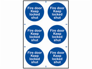 Scan SCA0153 - Fire Door Keep Locked Shut - PVC 200 x 300mm