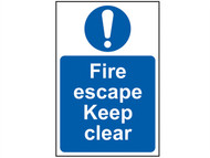 Scan SCA0158 - Fire Escape Keep Clear - PVC 200 x 300mm